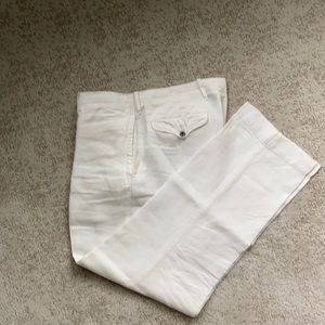 Polo Ralph Lauren white linen pants